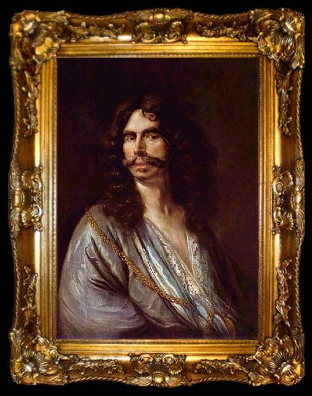 framed  Johann Heinrich Roos Self portrait, ta009-2